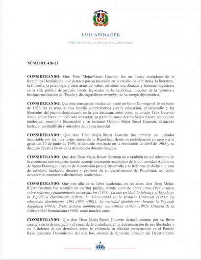 Decreto 420-21