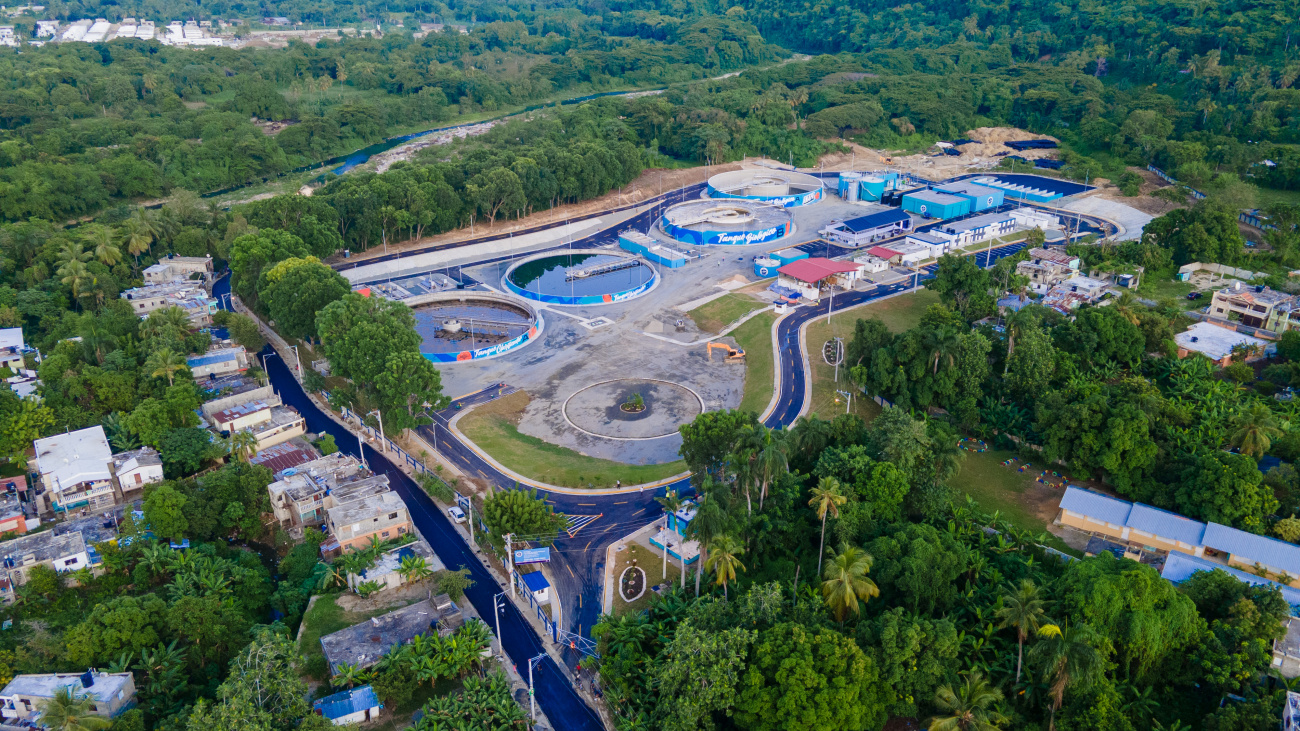 planta de tratamiento de aguas residuales en San Cristóbal 