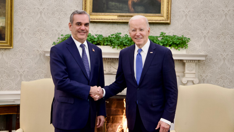 Inicia reunión de los presidentes Joe Biden y Luis Abinader