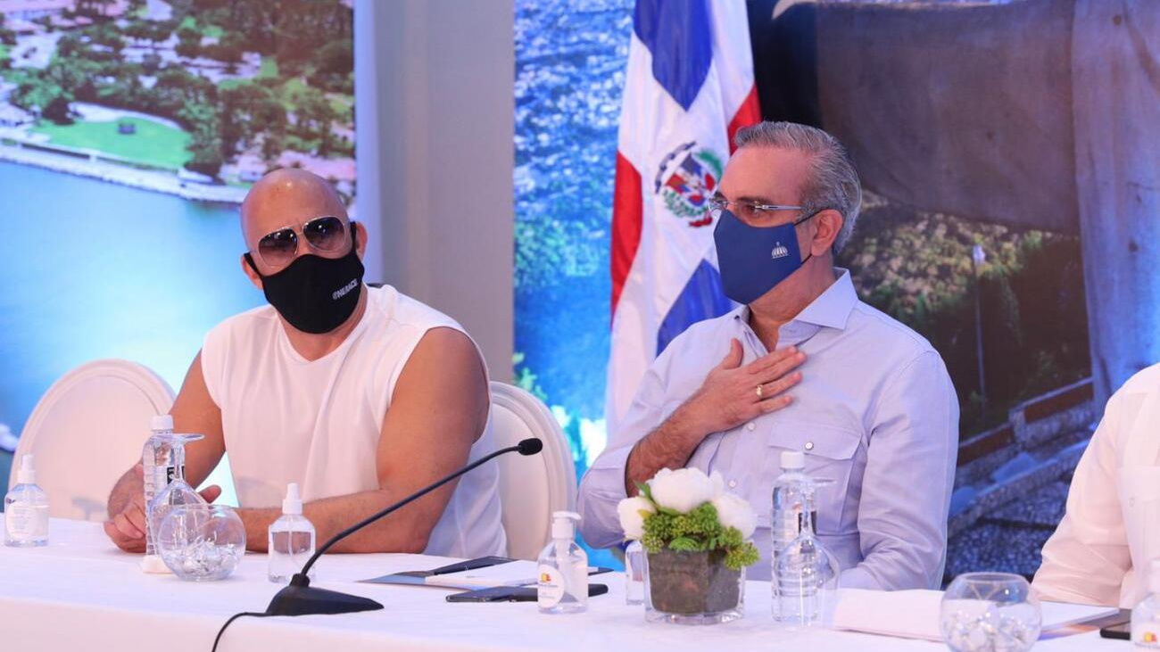 Luis Abinader y Vin Diesel 