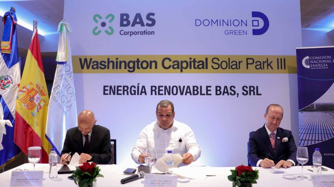 CNE suscribe contrato de concesión definitiva con Energía Renovable BAS 