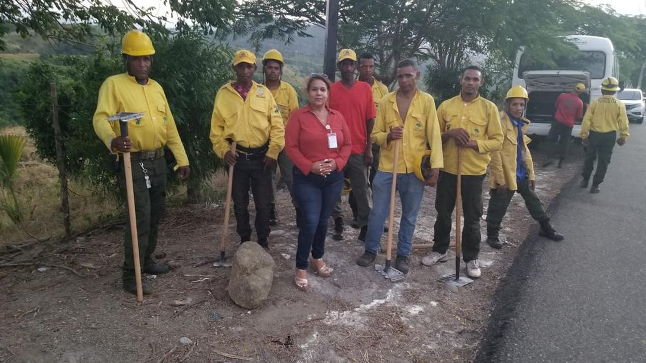 Bombero en acción 