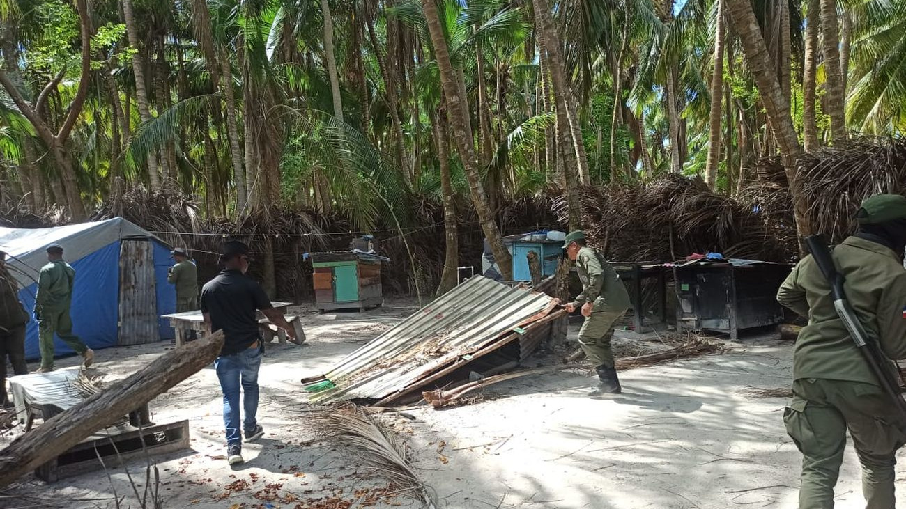 El operativo se realizó en la playa El Abanico