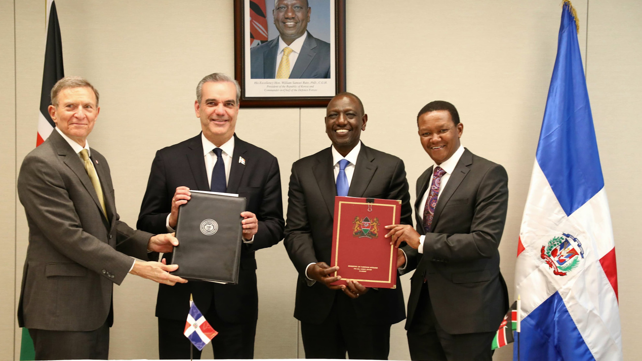 Presidente Abinader define a Kenia como un nuevo amigo de República Dominicana