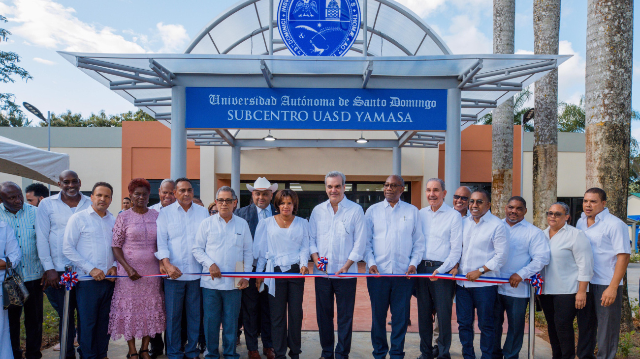 Presiente Abinader inaugura extensión de la UASD en Yamasá