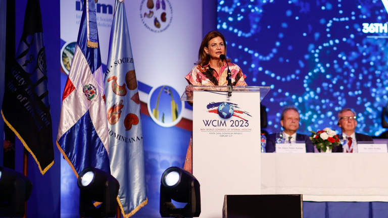 VicePresidenta durante el acto