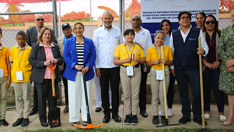 INABIE y FAO inauguran en Santiago cuatro huertos escolares para uso pedagógico sobre alimentación saludable 